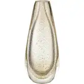 Sally Vase in Clear Blown Glass & Gold
