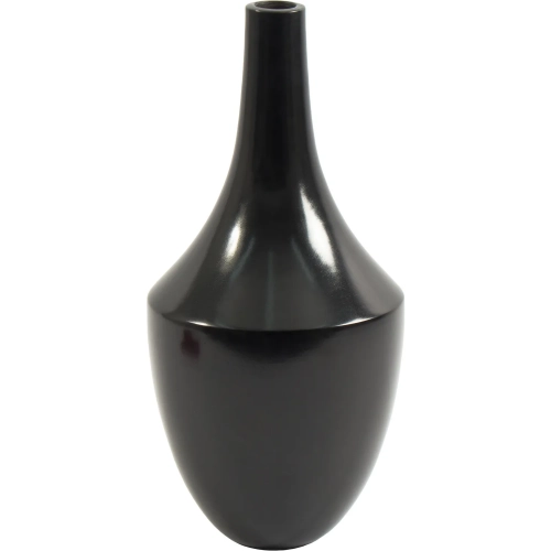 Shadow Vase in Polished Black Clay