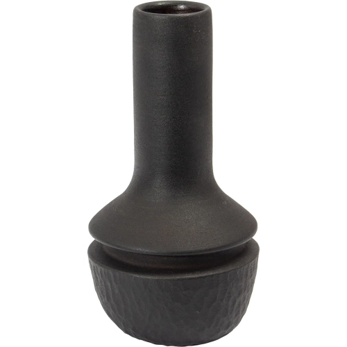 Shadow Vase in Matte Black Clay