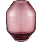 Sofia Vase in Maroon Glass