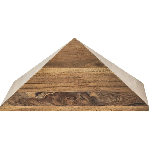 Sollis Decorative Sculpture in Beige Natural Mango Wood