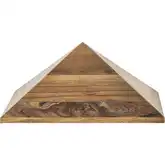 Sollis Decorative Sculpture in Beige Natural Mango Wood