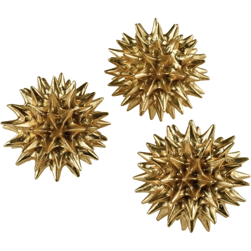 Spangle Orb 3 Piece Set in Gold Leaf