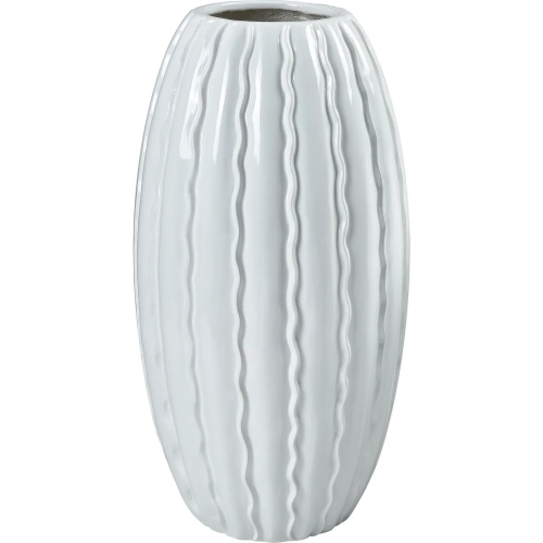St. Croix Vase in Gloss White Fiberglass