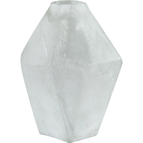 Studio Vase in Frosted White Glass