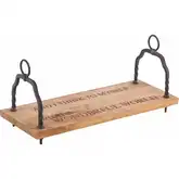 Wonderful Life Swing in Natural Mahogany & Black Iron