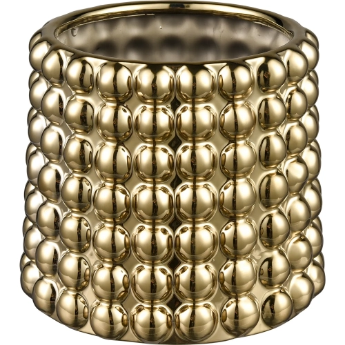 Theo Vase in Gold Ceramic