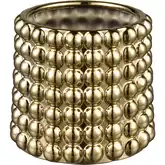 Theo Vase in Gold Ceramic