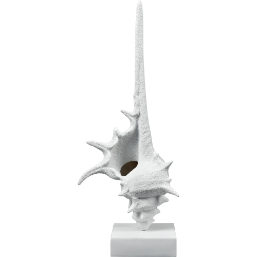 Tigertail Shell in Textured White Resin