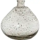 Tollington Vase in Clear & Gray Hand Formed Glass
