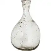 Tollington Vase in Clear & Gray Hand Formed Glass