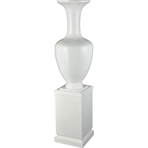 Trieste Vase in Gloss White Fiberglass