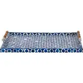Tucker Tray in Blue & White