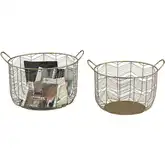 Tuckernuck Basket 2 Piece Set in Brass
