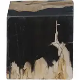 Vertex Decorative Sculpture in Natural Petrified Wood