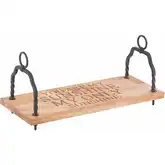 You Are My Sunshine Swing in Natural Wood & Black Iron