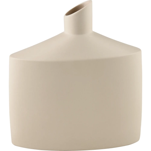 Ralls Vase in Beige Ceramic