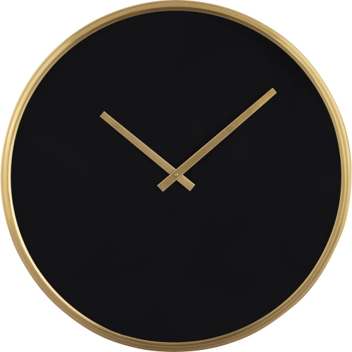 Onyx Wall Clock in Black & Gold