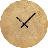 Sweeney Wall Clock in Gold & Black Aluminum