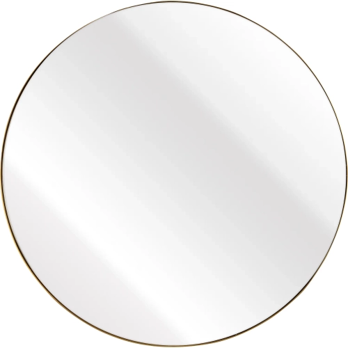 Beni Round Mirror in Brass Iron