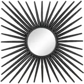 Burst Mirror in Black Iron
