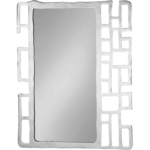 Camryn Mirror in Silver Aluminum