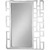 Camryn Mirror in Silver Aluminum