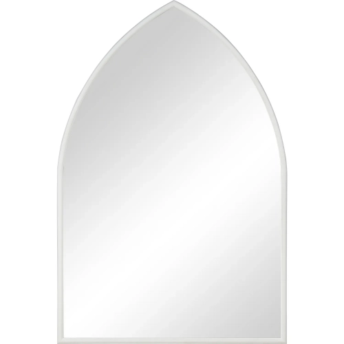 Elliott Arch Wall Mirror in White Wash Wood