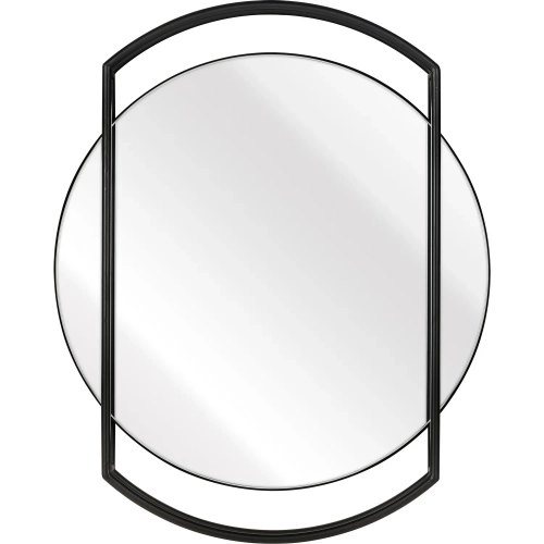 Jiri Wall Mirror in Black Aluminum