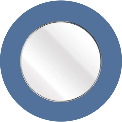 Lapis Mirror in Blue Glass