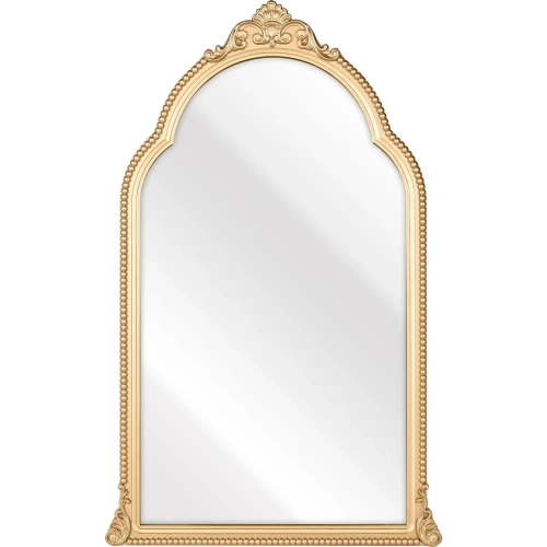 Loni Wall Mirror in Gold Wood