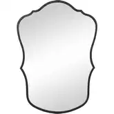 Middleton Wall Mirror in Black Iron