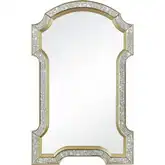 Val-de-Grace Wall Mirror in Antique Mercury Mirror & Gold Steel
