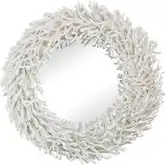 Whitebriar Wall Mirror in White Wood