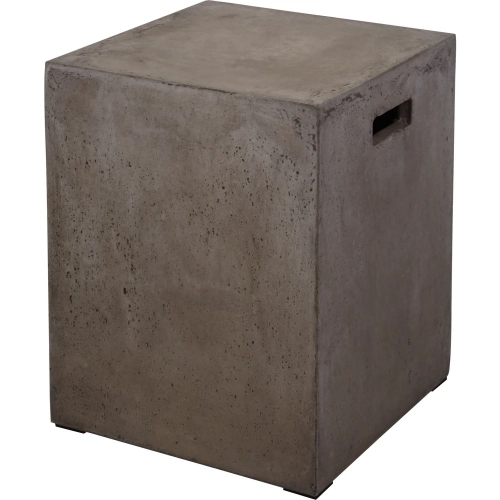 Cubo Accent Stool in Polished Concrete