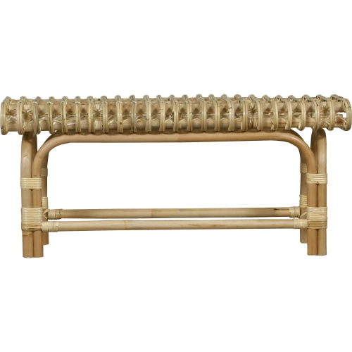 Rendra Bench in Natural Rattan