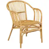Tika Accent Chair in Natural Rattan