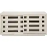 Calamar 66" TV Stand Credenza in Shoji White Mahogany Wood