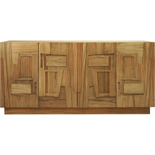 Dennis Credenza in Wheat Toast Natural Finish Wood