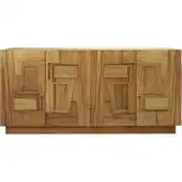 Dennis Credenza in Wheat Toast Natural Finish Wood