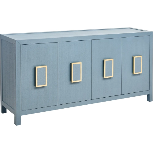 Hawick Credenza in Aged Blue Wood Veneer
