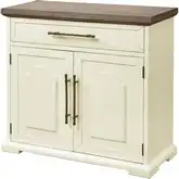 Locksmith Cabinet in Cream & Brown Wood Veneer