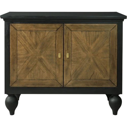 Piedmont Cabinet in Brown & Black Wood Veneer