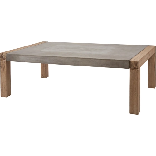 Arctic Coffee Table in Polished Concrete & Brushed Natural Acacia Wood