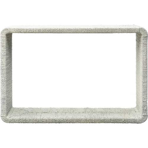 Bartlett Console Table in Shoji White Seagrass