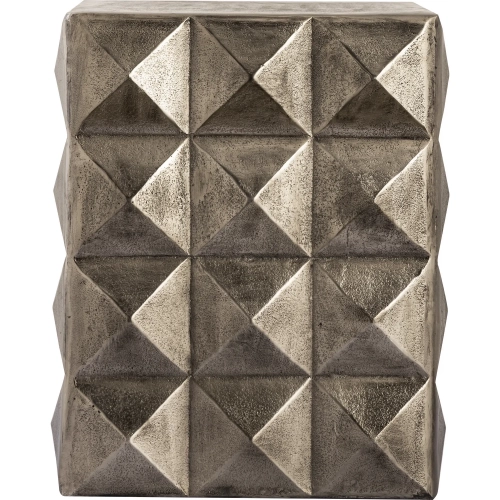 Brady Accent Side Table in Bronze Aluminum