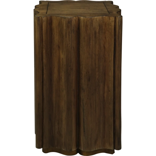 Breck Accent Side Table in Harvest Brown Wood