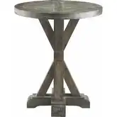Bridgeport Accent Side Table in Gray Washed Mahogany