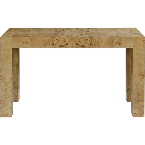 Bromo Console Table in Natural Burl Wood