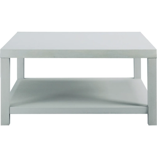 Crystal Bay Square Coffee Table in Pale Blue Fabric